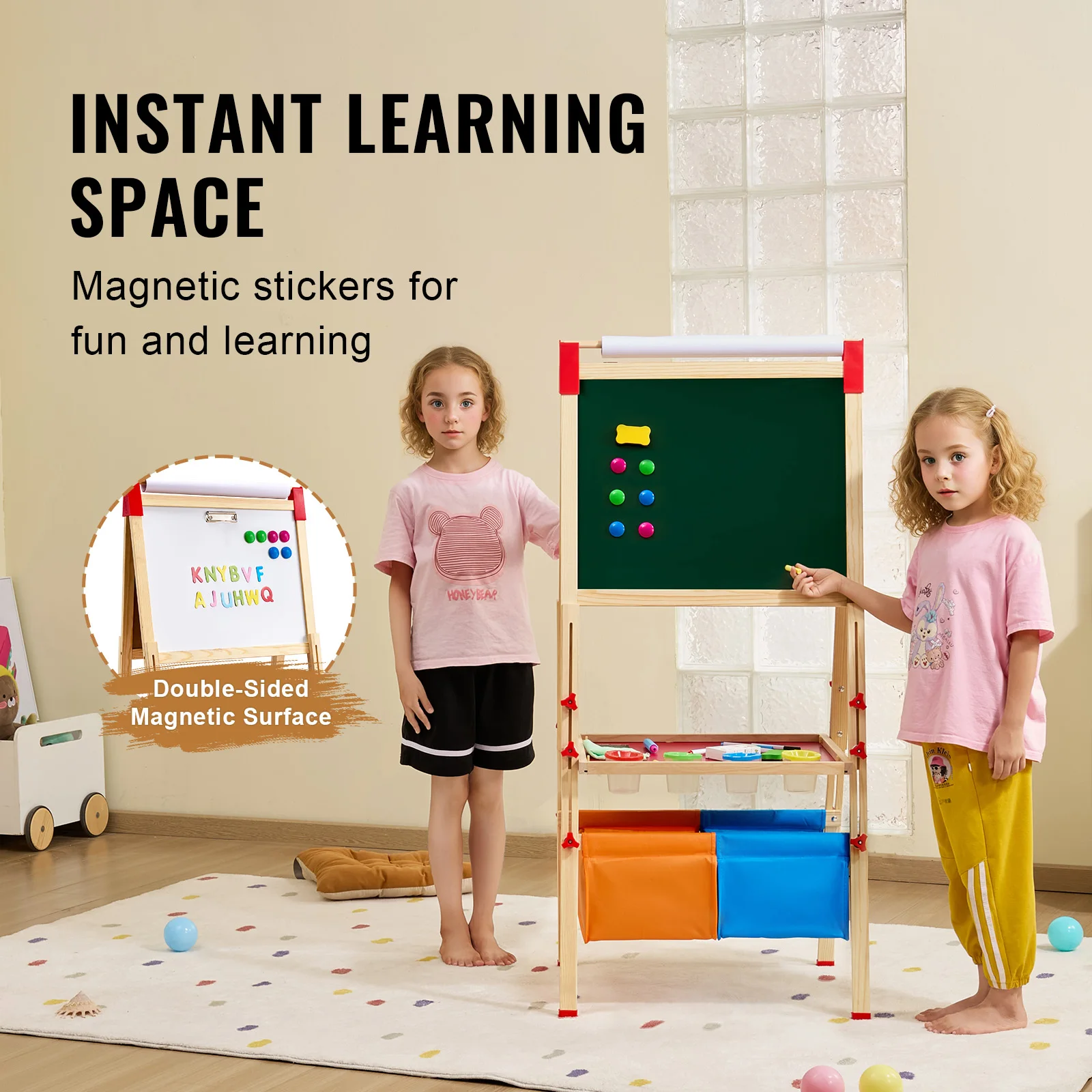 Kids Art Easel - per bambini Ragazza SucceBuy Tavolo da