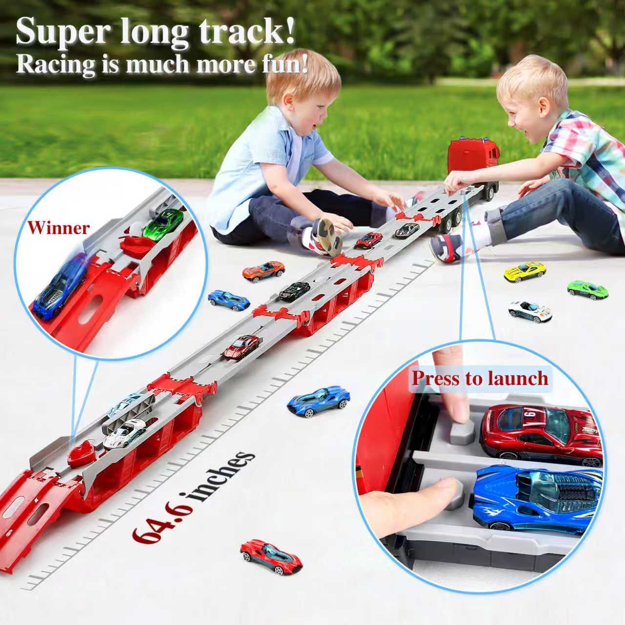 Kids Toys Vehicle - Camion Giocattolo Pieghevole per il Trasporto