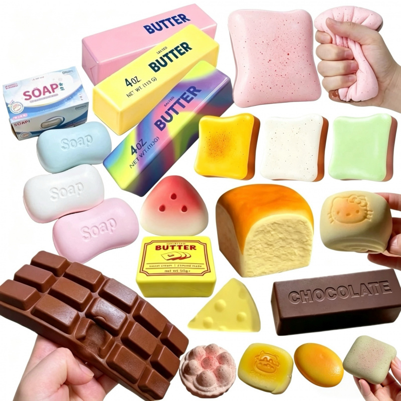 Sensory Fidget Toys - Squishy a forma di formaggio, squishy
