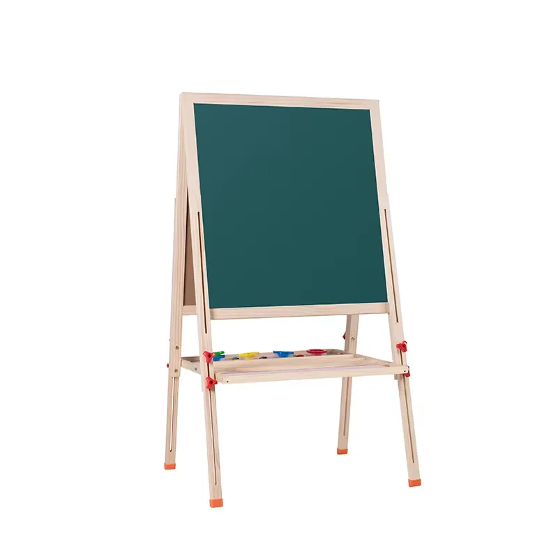 Kids Art Easel - Lavagna Magnetica Bianca Pieghevole a Doppia