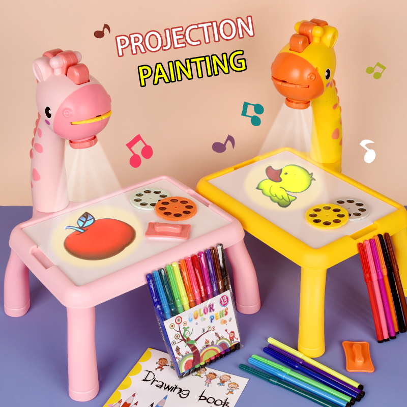 Kids Art Easel - Tavolo da disegno per proiezione di