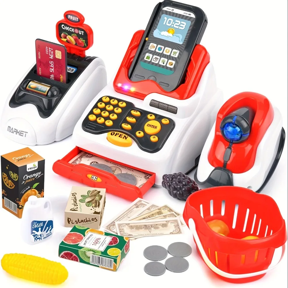 Toy Cash Register - Registratore di cassa giocattolo da 33