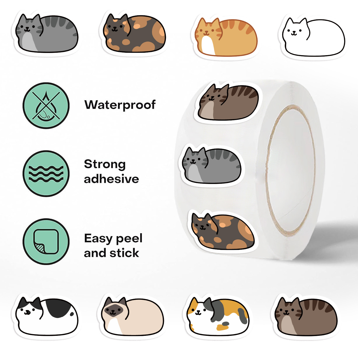 500 Pezzi Adesivi Gatto Carton - Kids Toys Names recensione e prezzo