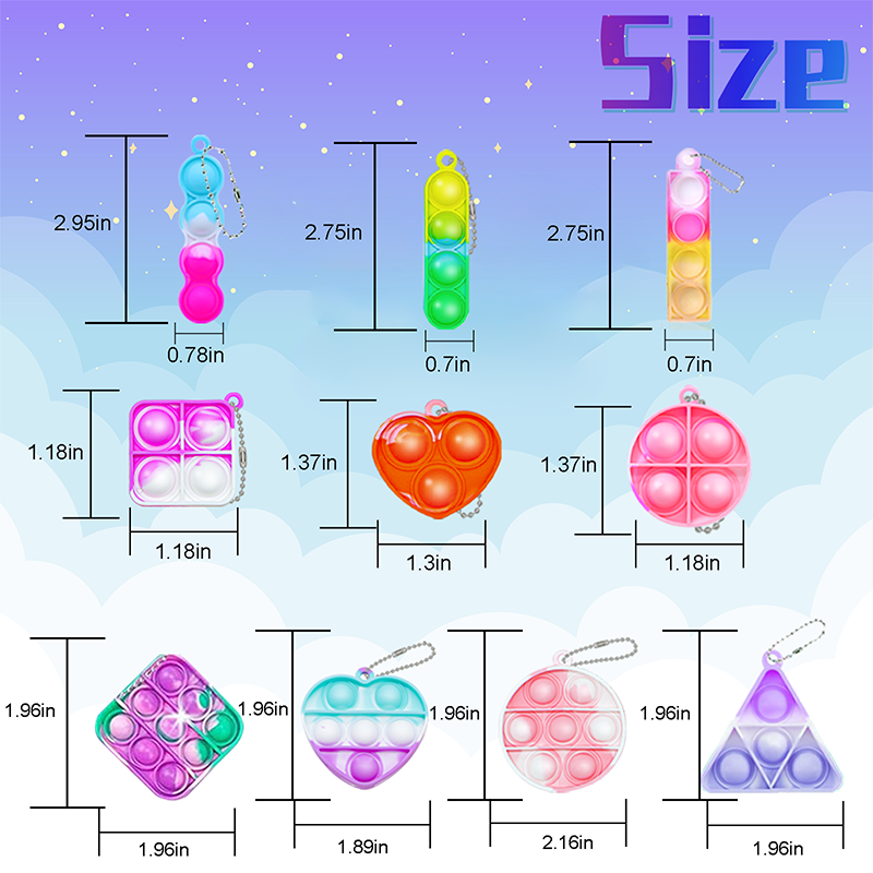 Mini Portachiavi Pop Fidget To - Sensory Fidget Toys recensione e prezzo