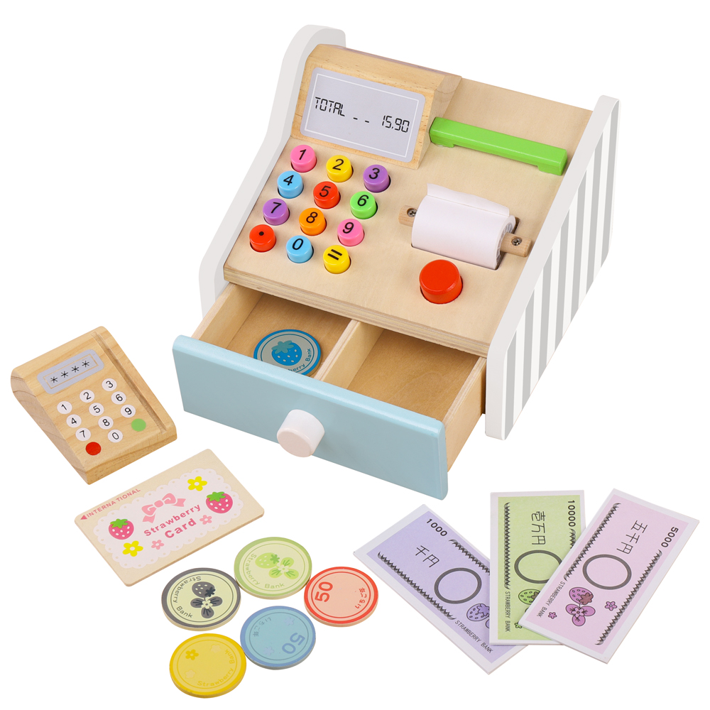 Registratore di cassa in legno - Toy Cash Register recensione e prezzo